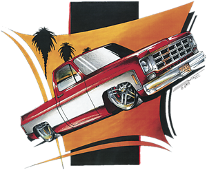 Chevy Pickup Truck Red C-10 T-Shirt Chevrolet Silverado