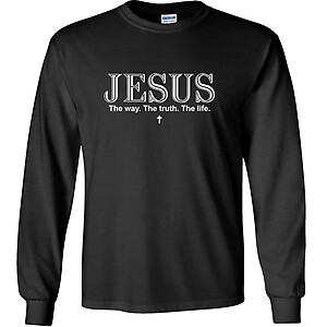 Jesus The Way The Truth The Life Christian T-Shirt John 14:6 Scripture