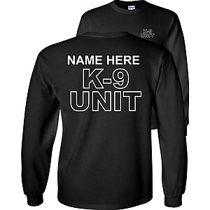 Custom Police K-9 Unit T-Shirt