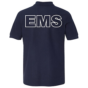 Emergency Medical Services EMS Short Sleeve Polo Shirt Navy