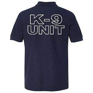 K-9 Unit Police Short Sleeve Polo Shirt Navy