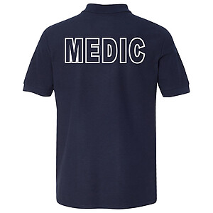 Medic Navy Men's Polo Shirt Short Sleeve Emergency Medical