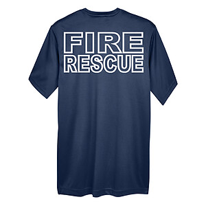 Fire Rescue Men's Dry-Fit Moisture Wicking Performance Short Sleeve Shirt