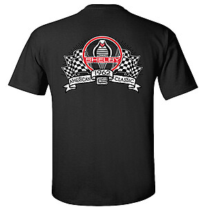 Shelby Cobra American Classic 1962 Checkered Racing Flags T-Shirt