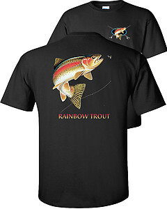 Rainbow Trout Profile Fishing T-Shirt