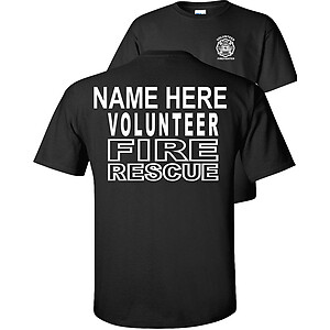 Custom Volunteer Fire Rescue T-Shirt VFD