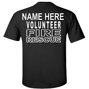 Custom Volunteer Fire Rescue T-Shirt VFD