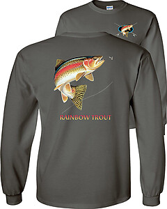 Rainbow Trout Profile Fishing T-Shirt