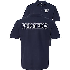 Paramedic Navy Men's Polo Shirt Short Sleeve 