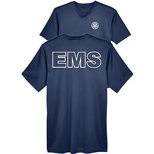 Emergency Medical Services EMS Men's Dry-Fit Moisture Wicking Performance Short Sleeve Shirt