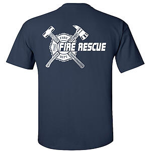 Fair Game Maltese Cross Fire Rescue T-Shirt Firefighter Fire