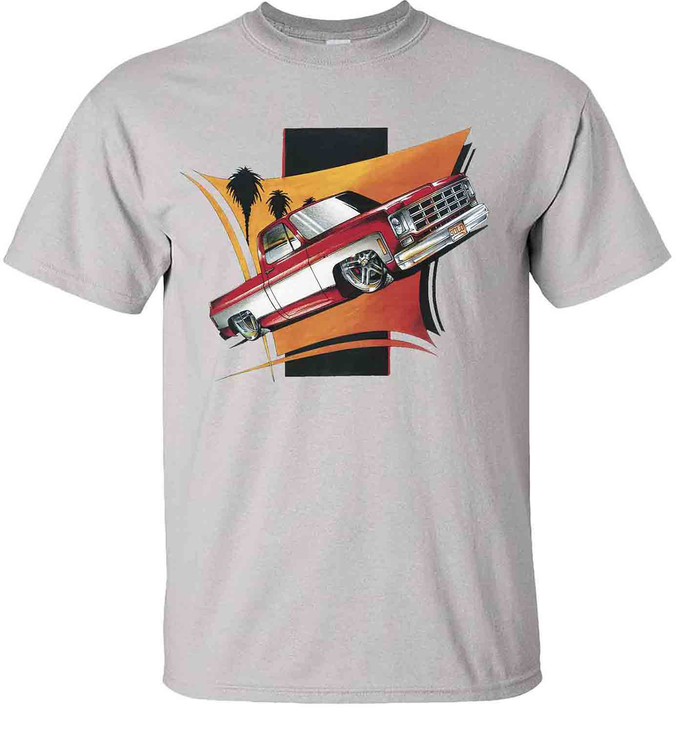 red-chevy-pickup-lowered-silverado-cheyenne-truck-t-shirt-ice-grey.jpg